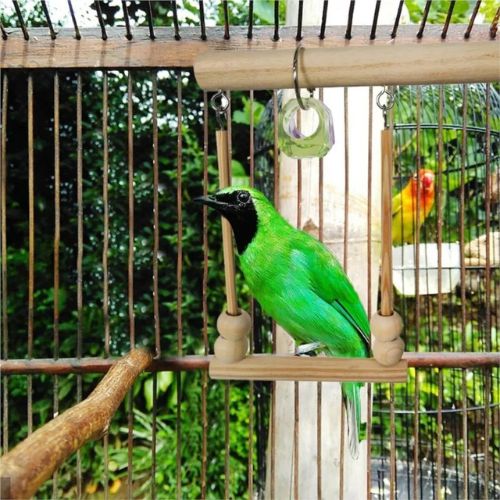 Columpio para Pájaros de Madera