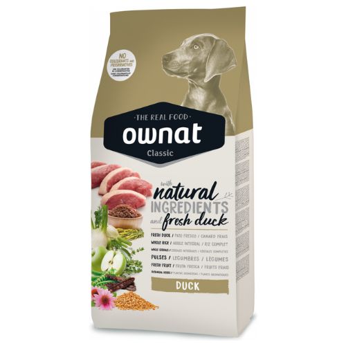 Pienso Perro - Ownat Classic Pato - 12KG