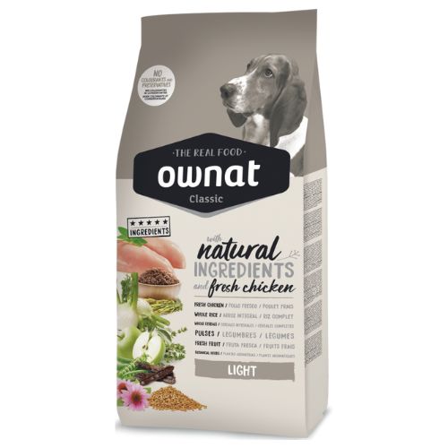 Pienso para Perro Light - Ownat Classic - 20KG